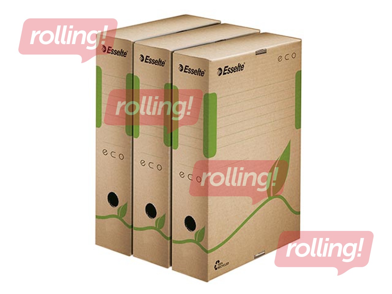 Архивная коробка Esselte, A4, 8 см, картонная, коричневая