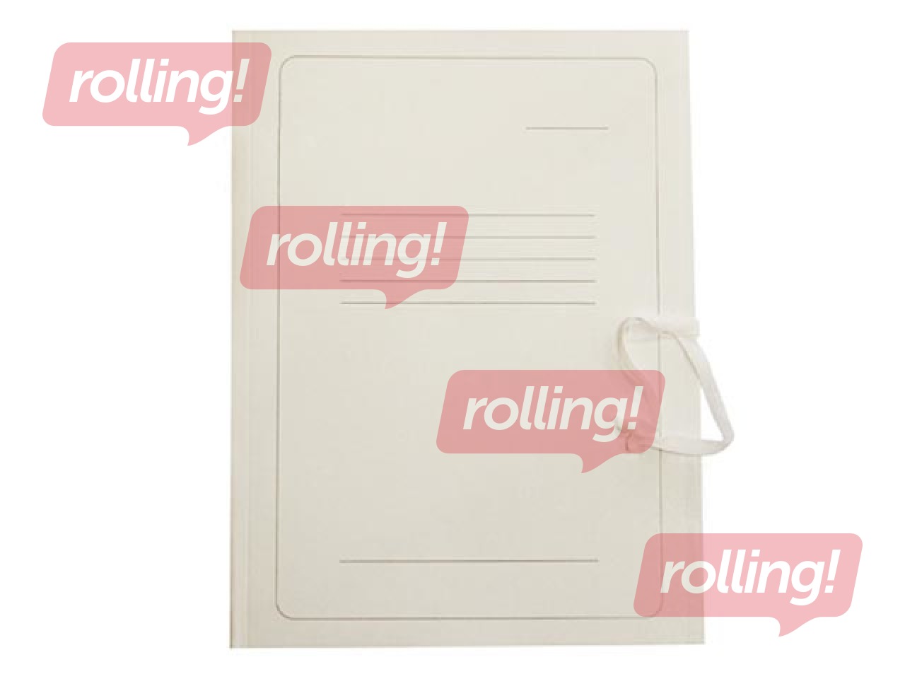 Mape sasienama ar 3 atlokiem SM·LT, A4, kartona, balta