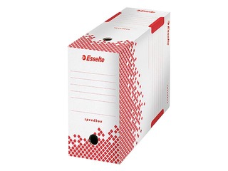 Arhīva kaste Esselte Speedbox, A4, 15 cm, kartona, balta