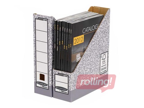 Arhiivkarp Fellowes, A4,  hall-valge,78x311x258mm