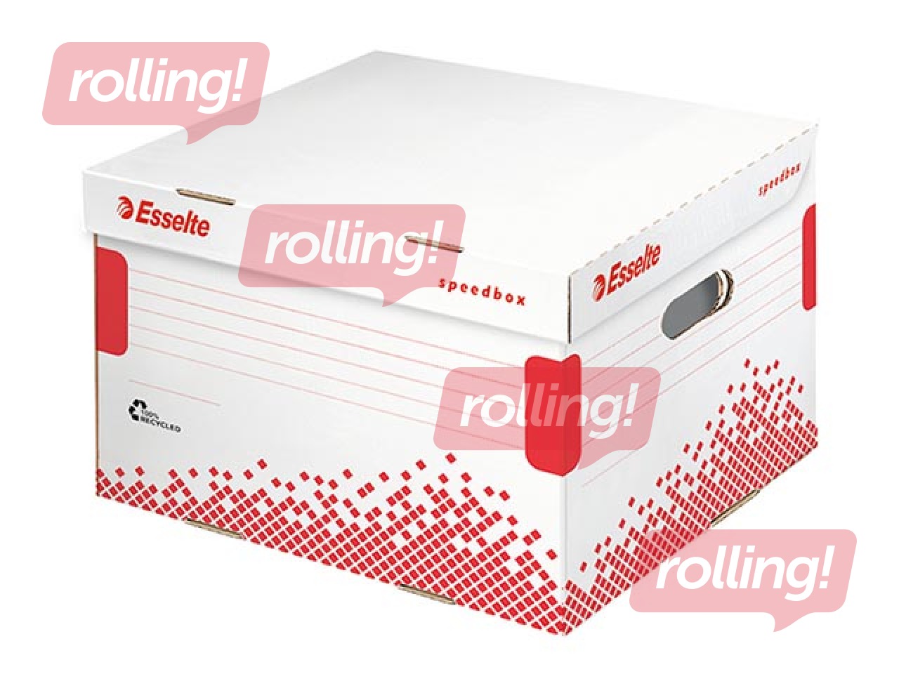 Arhiivikarpide konteiner Esselte Speedbox, suur, valge