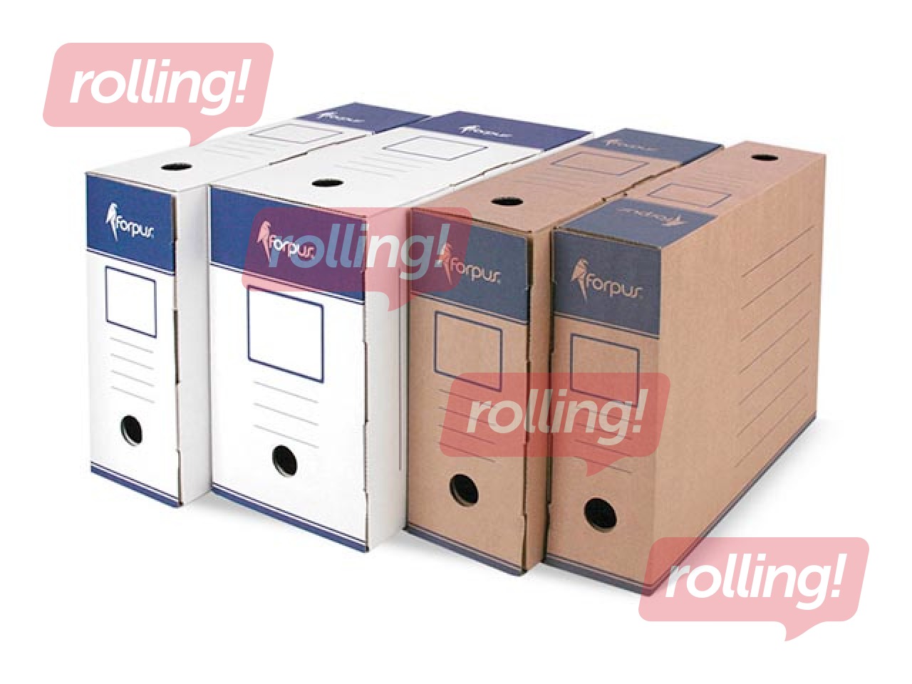 Архивная коробка Forpus Kraft, A4,10 см, картон