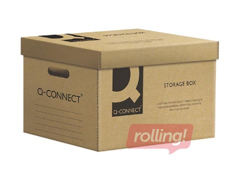 Archiving Container Q-Connect, 550 x 365 x 320 mm, brown