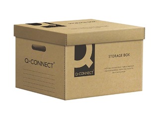 Archiving Container Q-Connect, 550 x 365 x 320 mm, brown