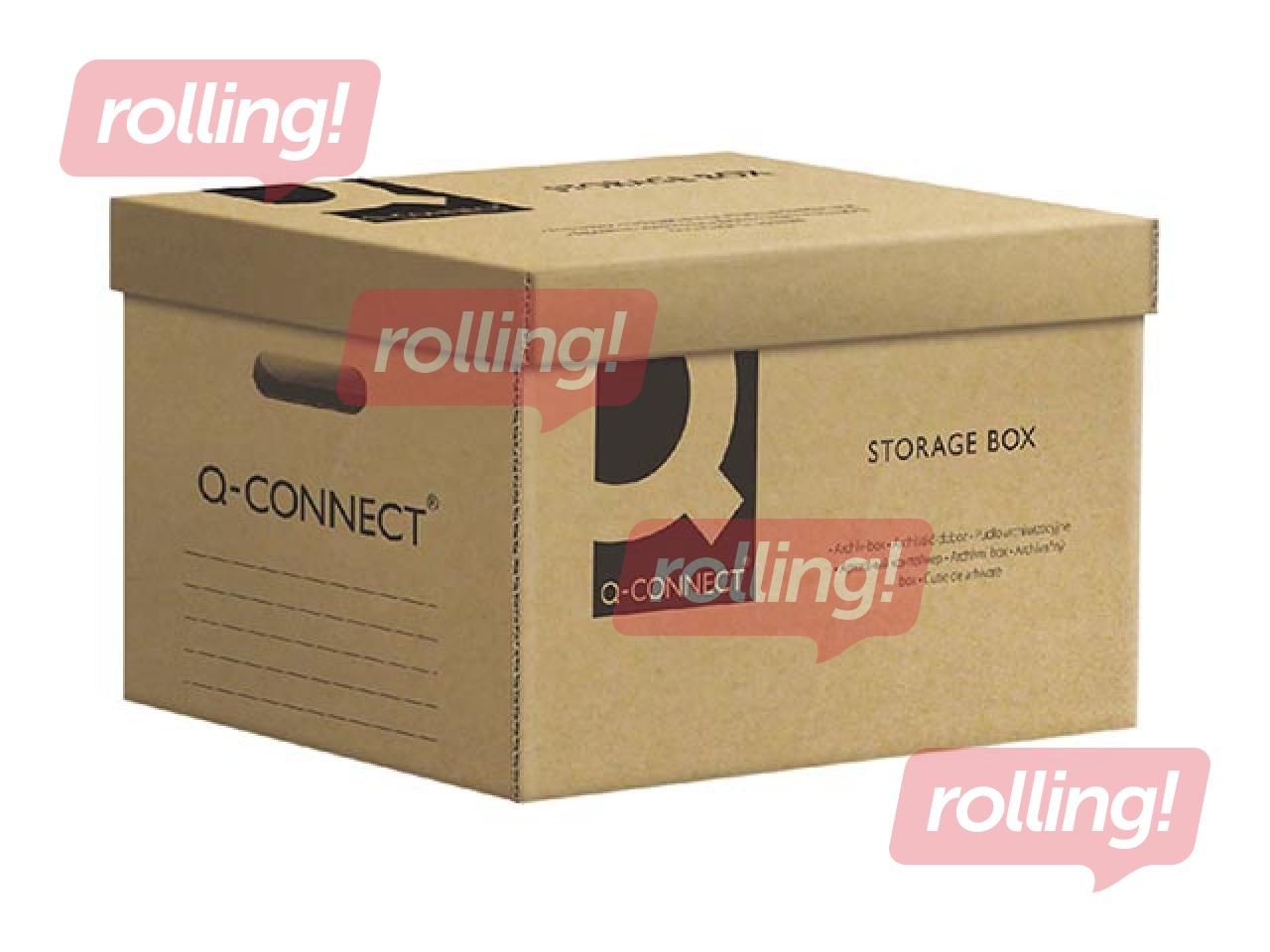 Archiving Container Q-Connect, 550 x 365 x 320 mm, brown