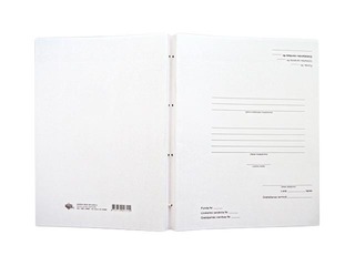 File folder with cords A4 cardboard, white 