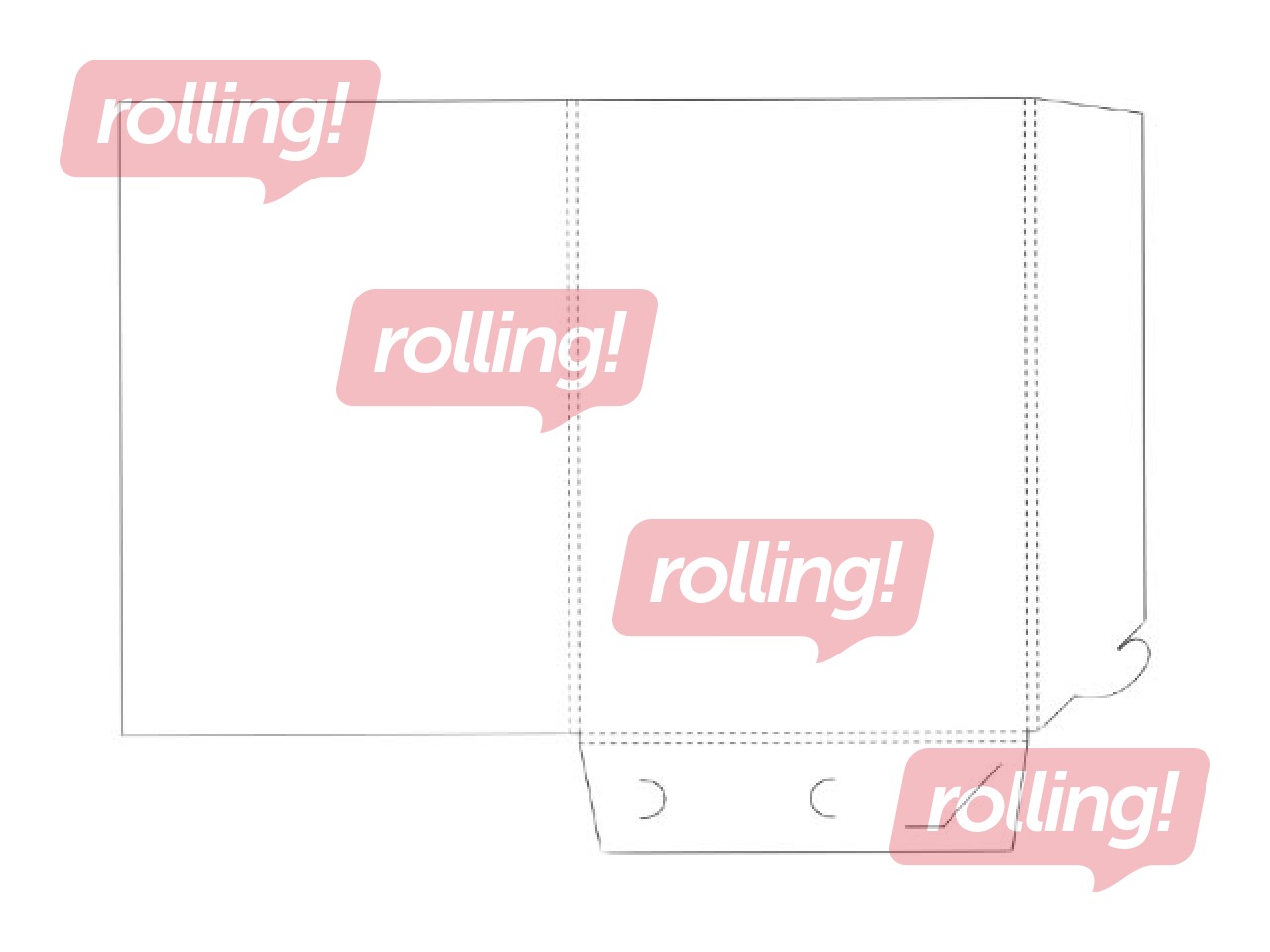 Mape kartona, A4, balta bez apdrukas