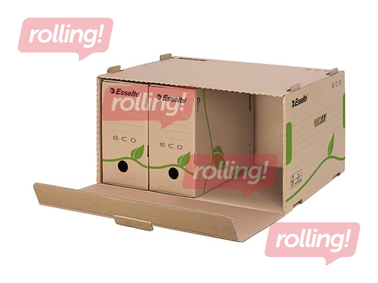 Archiving Container Esselte Eco, corrugated board, brown