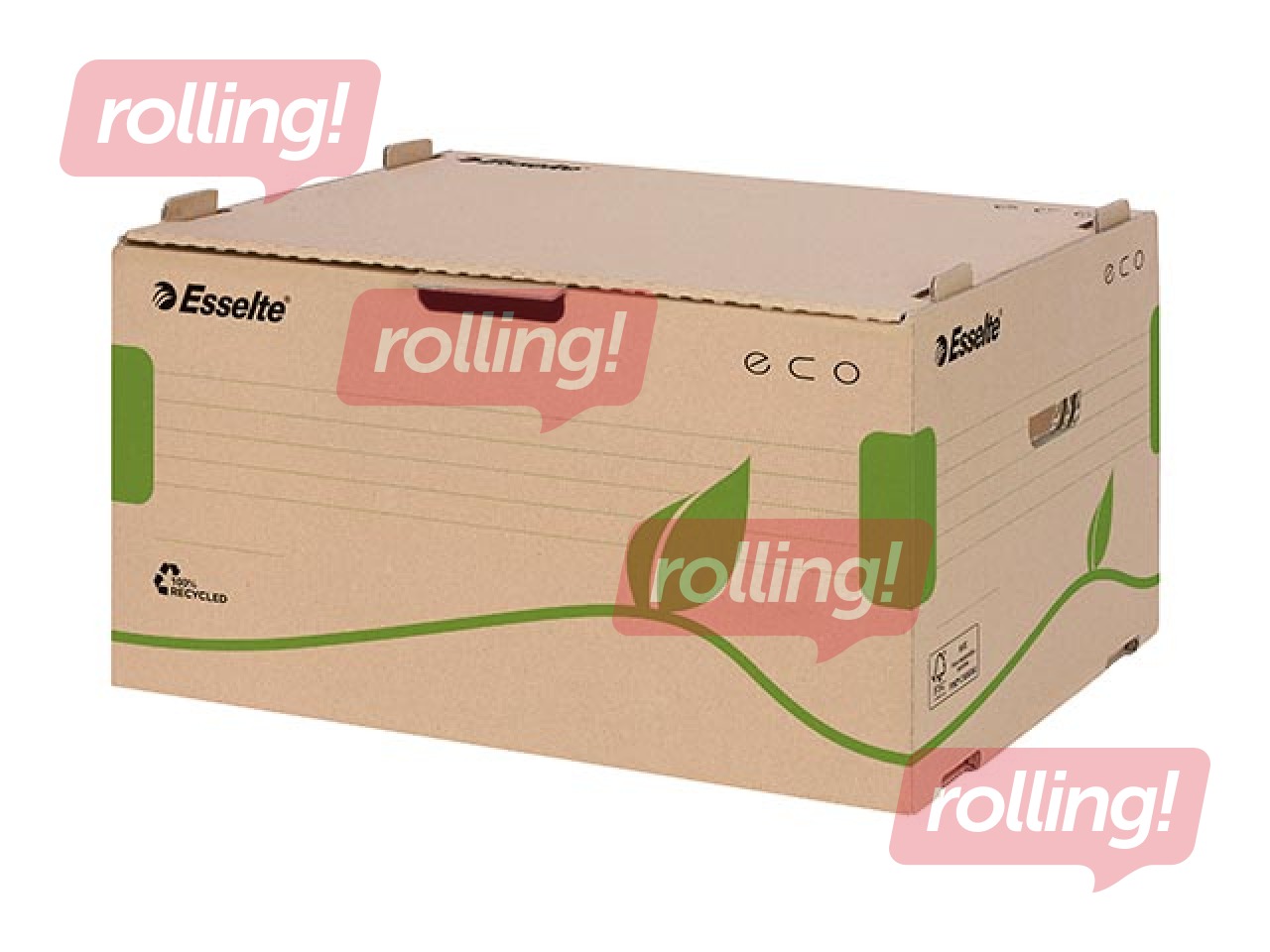 Archiving Container Esselte Eco, corrugated board, brown