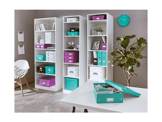 Storage and transportation box Leitz, A4, Ice blue