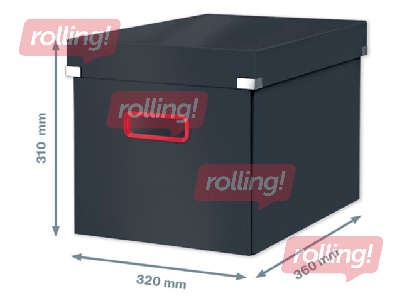 Storage Box Leitz, Cosy Cube L, grey