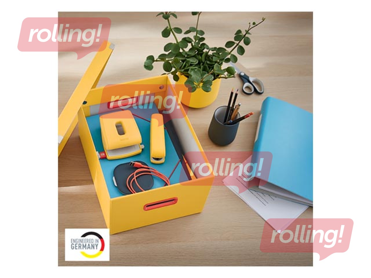 Hoiukast Leitz Cozy Click & Store, A4, kollane