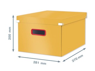 Hoiukast Leitz Cozy Click & Store, A4, kollane