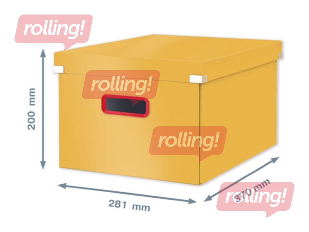 Hoiukast Leitz Cozy Click & Store, A4, kollane