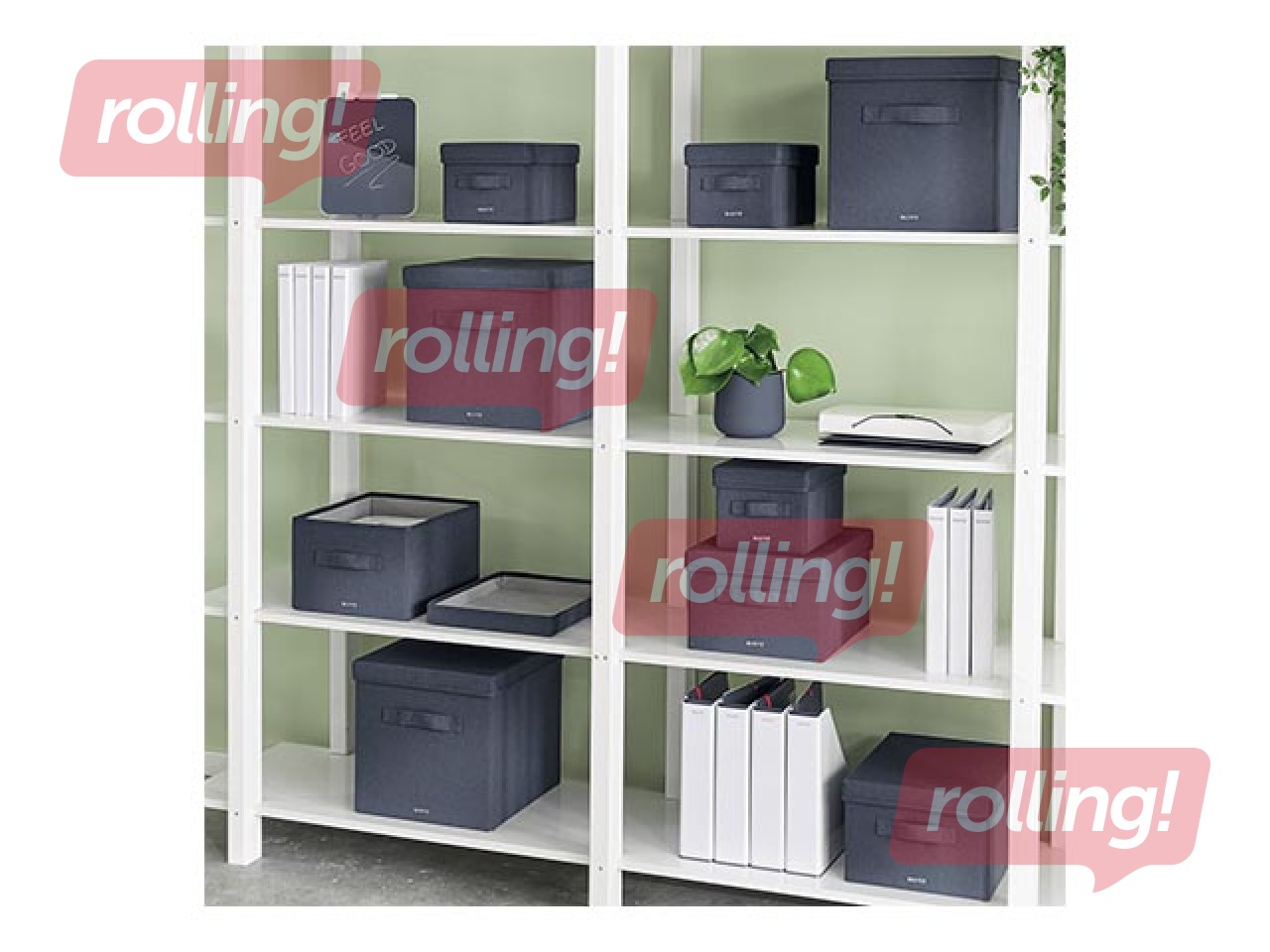 Hoiukast Leitz Fabric, A4, hall, 2 tk. +Jaanipäeva kingitus!
