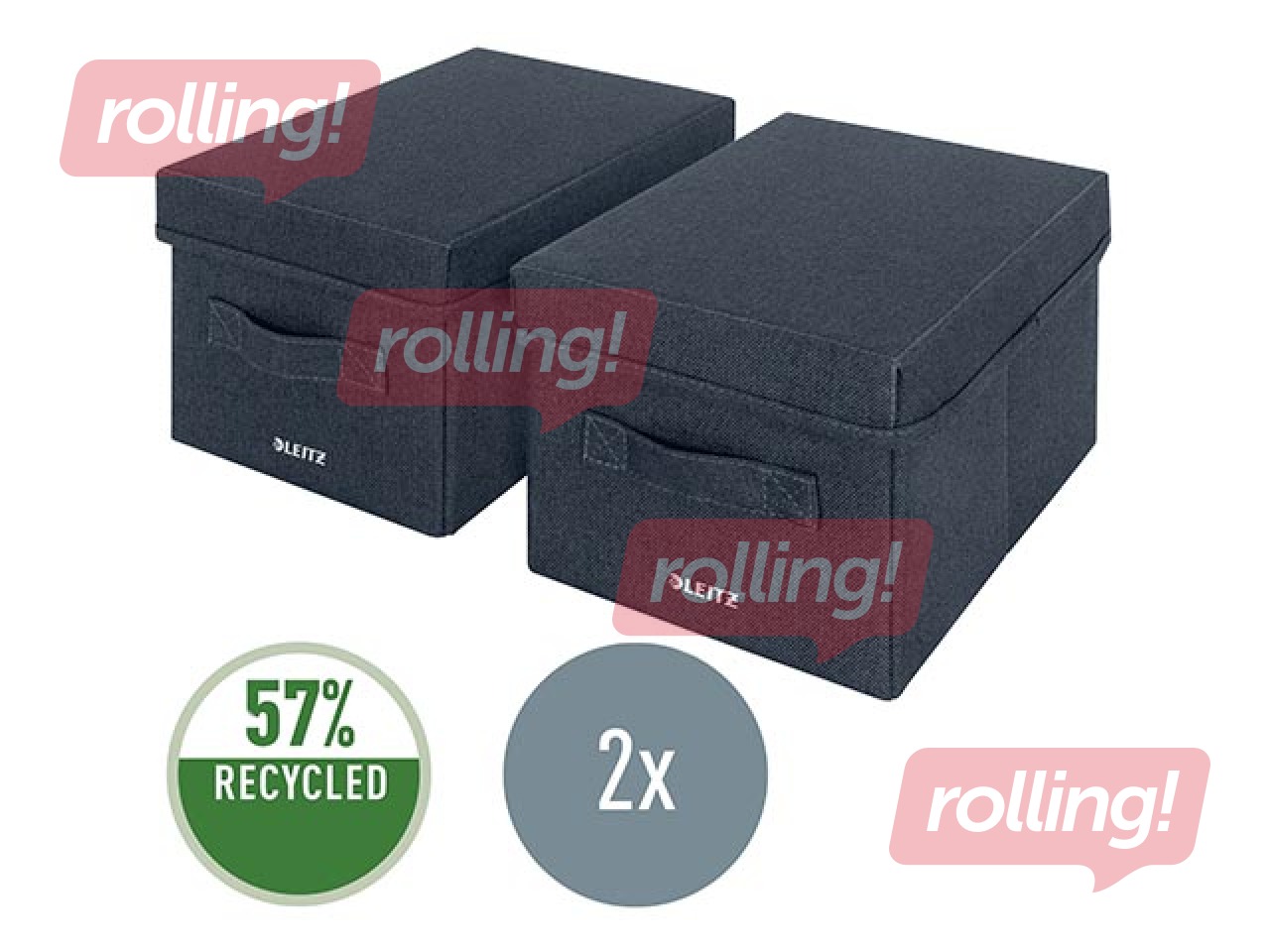Hoiukast Leitz Fabric S, hall, 2 tk