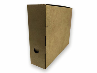 Archive box SM·LT 335x250x82mm, cardboard, brown