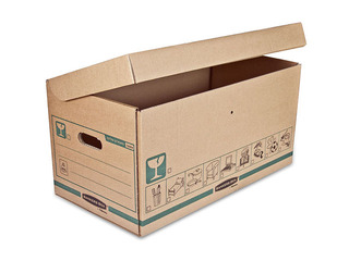 Arhiivikast kaanega Fellowes Extra Strong L, pruun