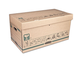 Arhīva kaste ar vāku Fellowes Extra Strong L, 325x300x605mm, brūna