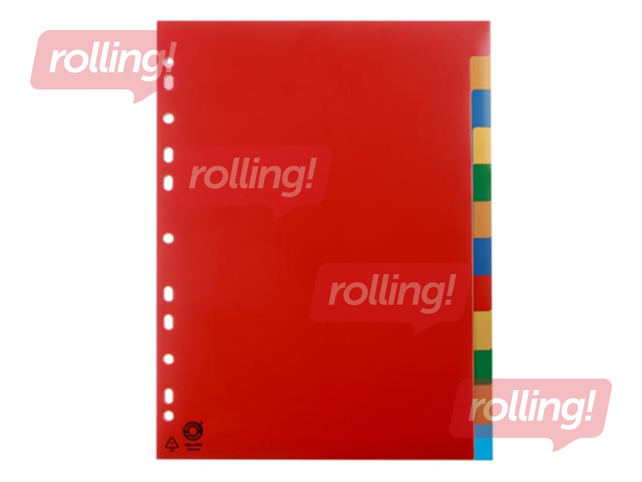 Vahelehed Office Point, A4, 12 jaotust, erinevad värvid