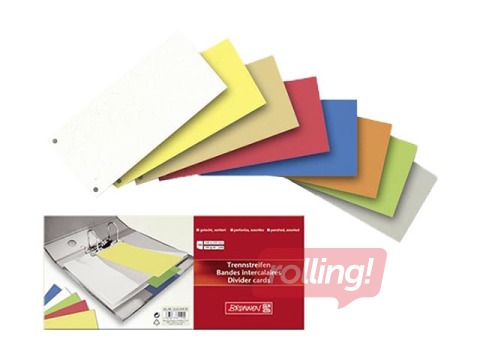 Vahelehed Brunnen, kartong, 10.5x24cm, kollane, 100 tk.