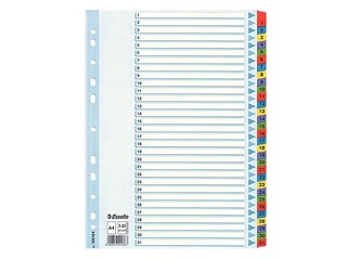 Index Esselte 1-31, A4, cardboard
