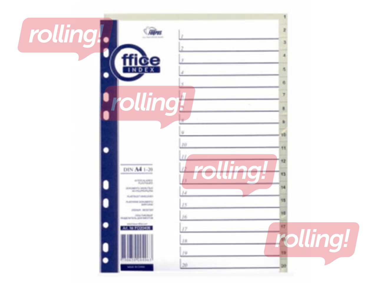 Vahelehed Forpus, 1-20, A4, PP, hall