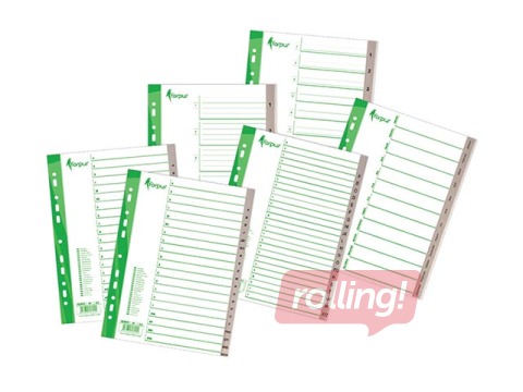 Vahelehed Forpus 1-31, A4, PP, hall