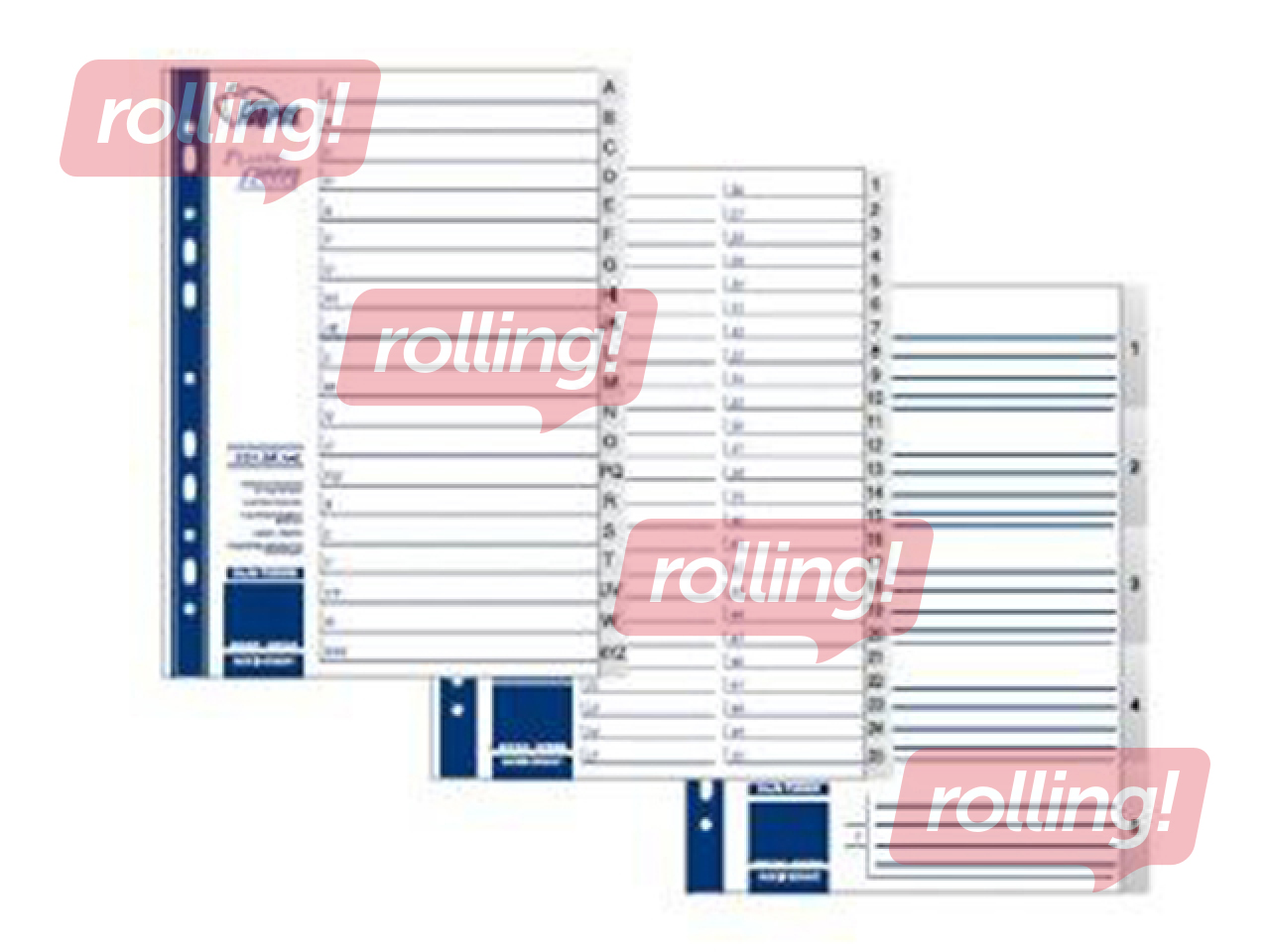Dokumentu sadalītājs Forpus, A-Z, A4, PP, pelēks