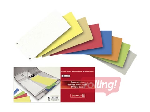 Vahelehed Brunnen, kartong, valged, 10.5x24cm, 100 tk.