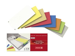 Vahelehed Brunnen, kartong, valged, 10.5x24cm, 100 tk.