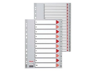 Esselte document splitter 1-20, A4, PP, gray