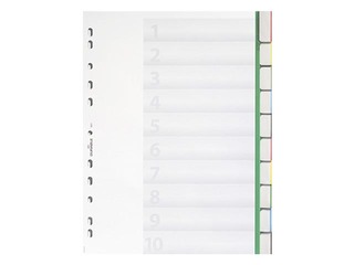 Разделитель документов Durable, 1- 10, A4, сменные индексы