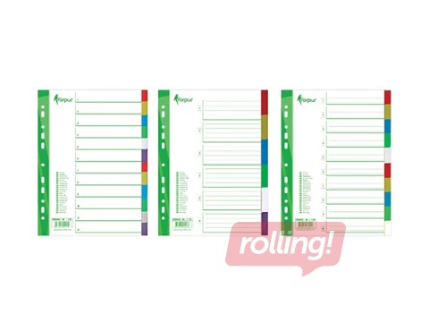 Document devider Forpus, A4,1-5, colorful