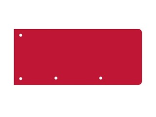 Divider cards, cardboard, red, 10.5x24cm, 40 pcs.