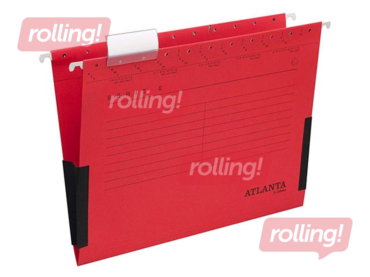 Suspension file pocket Atlanta, Serie-E Atlanta, A4 ,red