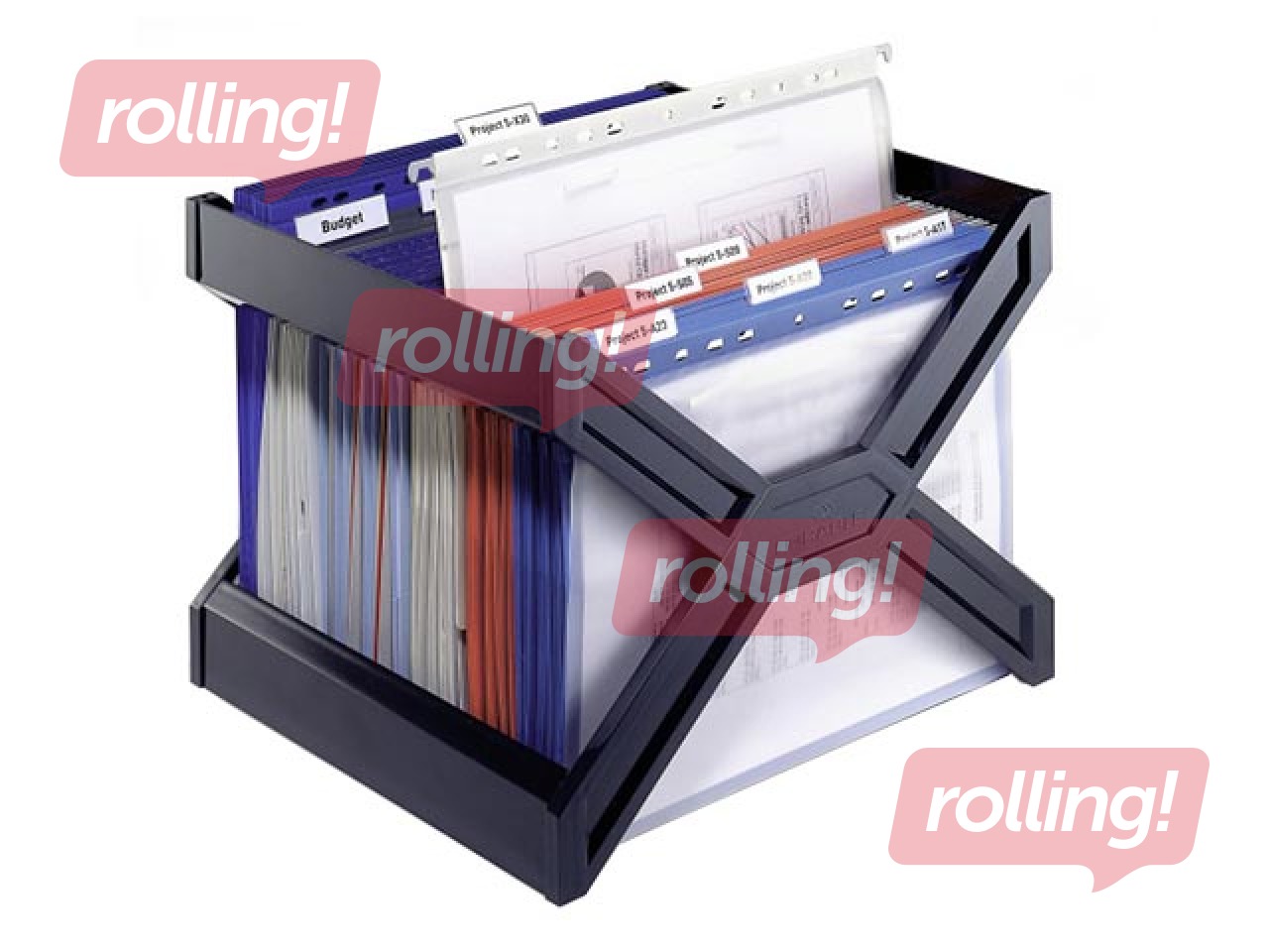 Holder for suspension files Durable, black