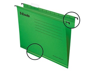 Rippkaaned Esselte Classic, A4, roheline