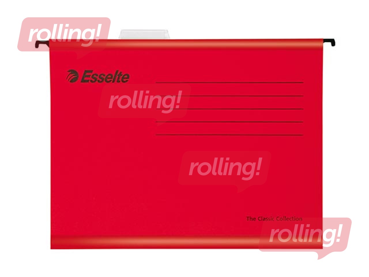 Iekarināmie vāki Esselte Classic, sarkani