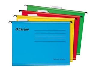 Подвесные папки Esselte Classic, желтые