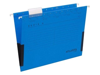 Hanging file folders Atlanta with closure on the side, blue