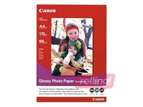 Photo paper glossy Canon GP-501, A4, 210x297mm, 200g/m², 100 sheets