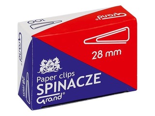 Paper clips Grand, triangular shape, 28mm, 100 pcs.