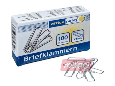 Binder clips Office Point, 26mm, 100 pcs.