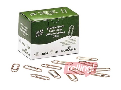 Binder clips Durable, copper color, 26mm, 1000 pcs.