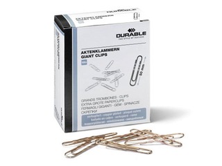 Kirjaklambrid Durable, lainelised, vase värvi , 50mm, 100 tk.