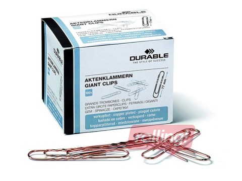 Saspraudes Durable, 77 mm, 100 gab., vara krāsā 