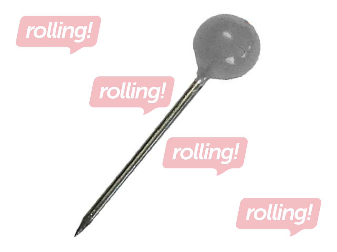 Nööpnõelad ALCO, hall, 8x16mm