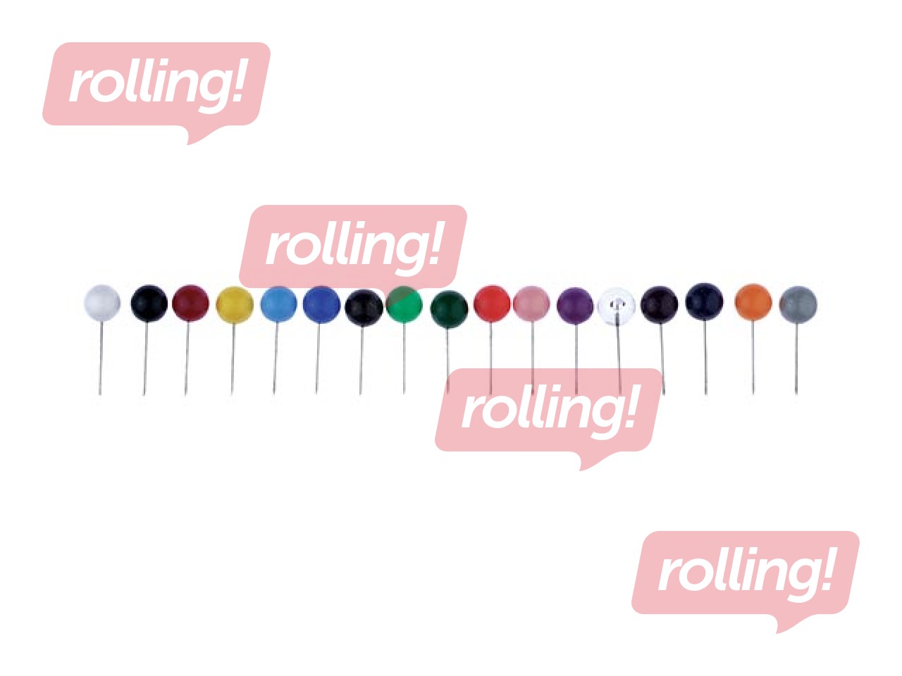 Pins ALCO, black, 8x16mm