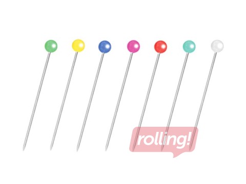Stationery pins Forofis, assorted colors, 38mm, 100pcs.